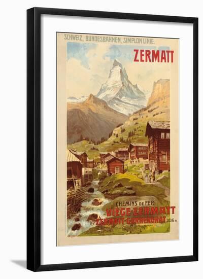 Zermatt, c.1900-Anton Reckziegel-Framed Giclee Print