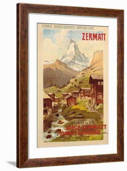 Zermatt, c.1900-Anton Reckziegel-Framed Giclee Print