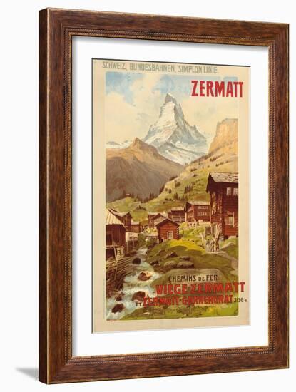 Zermatt, c.1900-Anton Reckziegel-Framed Giclee Print