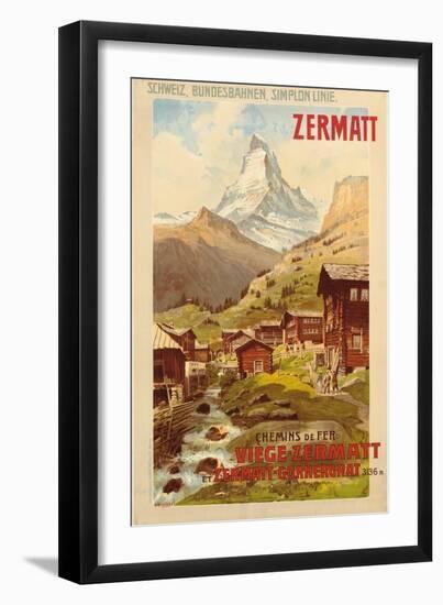 Zermatt, c.1900-Anton Reckziegel-Framed Giclee Print