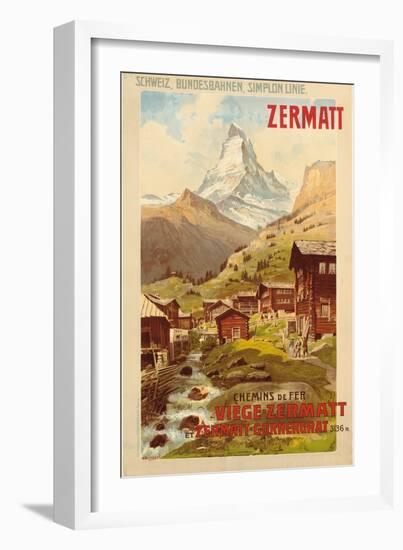 Zermatt, c.1900-Anton Reckziegel-Framed Giclee Print