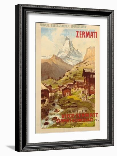 Zermatt, c.1900-Anton Reckziegel-Framed Giclee Print