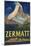 Zermatt Poster by Carl Moos-null-Mounted Giclee Print