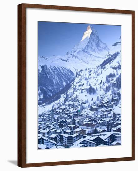 Zermatt, Valais, Switzerland-Walter Bibikow-Framed Photographic Print