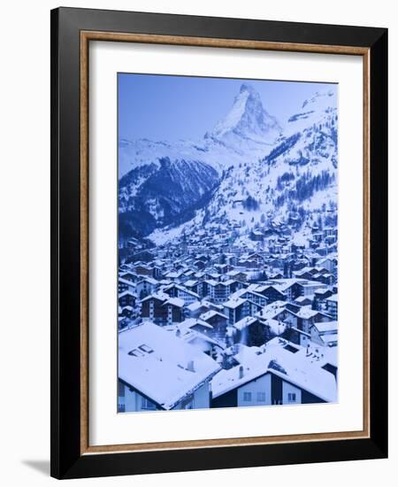 Zermatt, Valais, Switzerland-Walter Bibikow-Framed Photographic Print