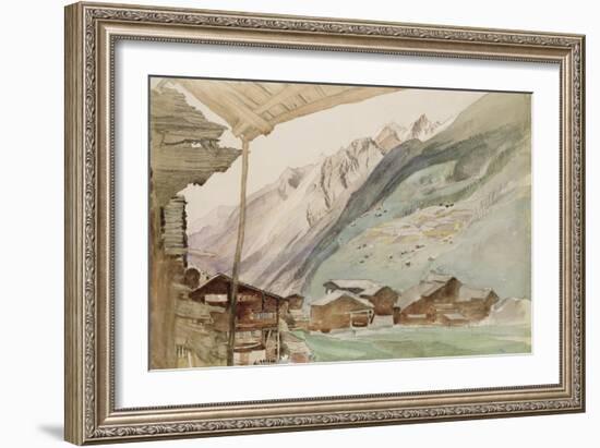 Zermatt-John Ruskin-Framed Giclee Print