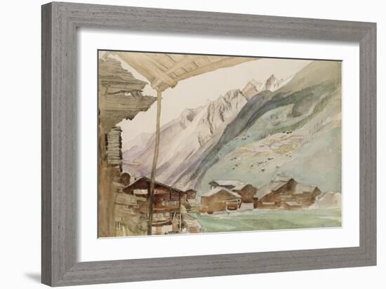 Zermatt-John Ruskin-Framed Giclee Print