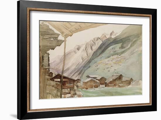 Zermatt-John Ruskin-Framed Giclee Print