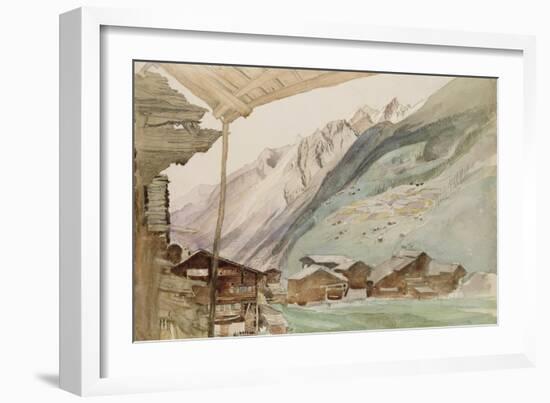 Zermatt-John Ruskin-Framed Giclee Print