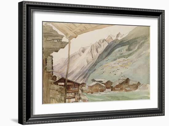 Zermatt-John Ruskin-Framed Giclee Print