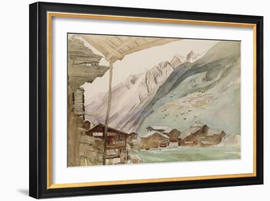 Zermatt-John Ruskin-Framed Giclee Print