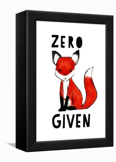 Zero Fox Given-null-Framed Stretched Canvas