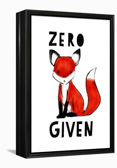 Zero Fox Given-null-Framed Stretched Canvas