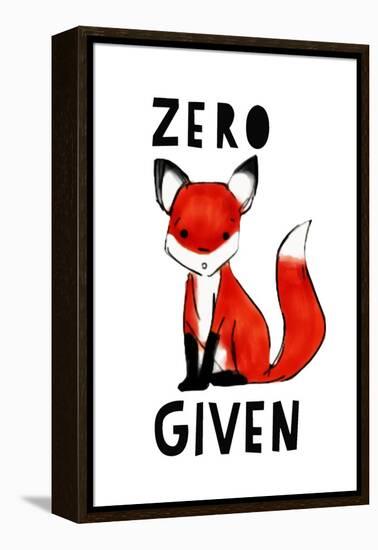 Zero Fox Given-null-Framed Stretched Canvas