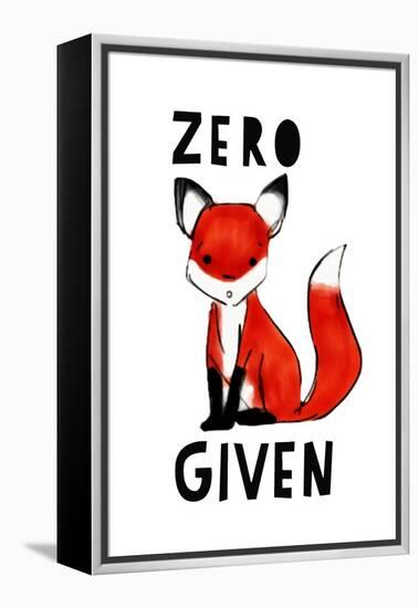 Zero Fox Given-null-Framed Stretched Canvas