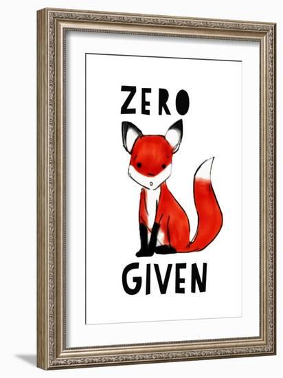 Zero Fox Given-null-Framed Art Print