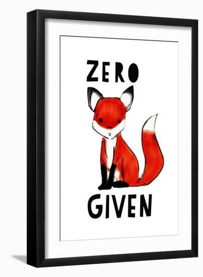 Zero Fox Given-null-Framed Art Print