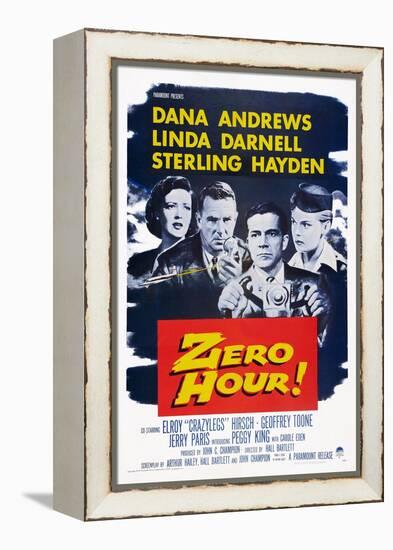 Zero Hour!, from Left: Linda Darnell, Sterling Hayden, Dana Andrews, Peggy King, 1957-null-Framed Stretched Canvas