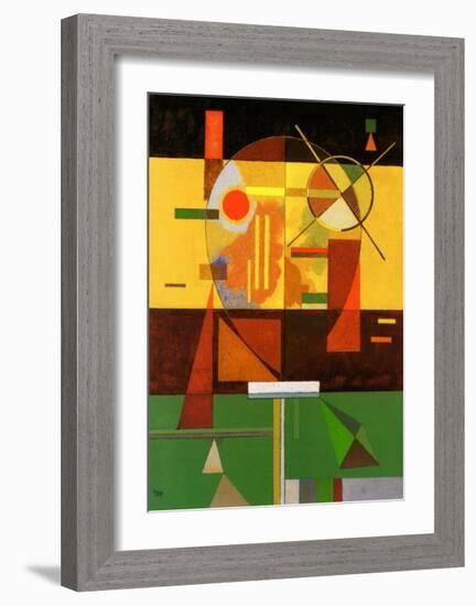 Zersetzte Spannung-Wassily Kandinsky-Framed Art Print