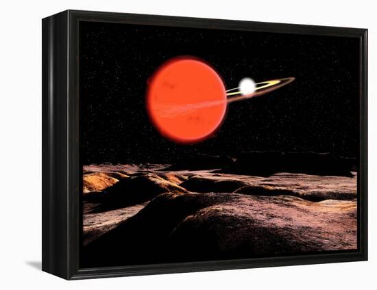 Zeta Piscium Is a Binary Star System Consisting of a Red Giant and a White Dwarf-Stocktrek Images-Framed Premier Image Canvas