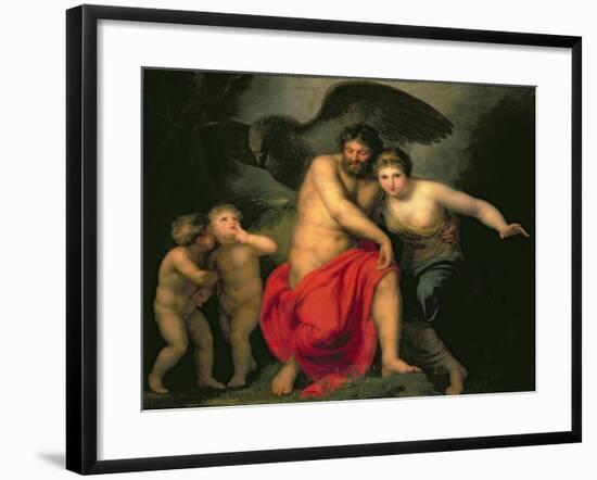 Zeus and Hera on Mount Ida, 1775-Andreas Or Andries Lens-Framed Giclee Print