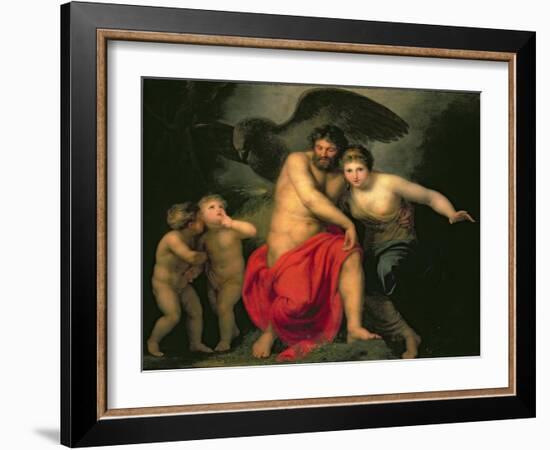 Zeus and Hera on Mount Ida, 1775-Andreas Or Andries Lens-Framed Giclee Print