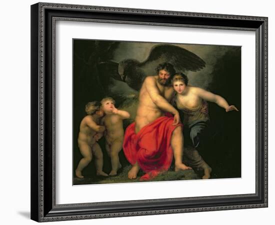 Zeus and Hera on Mount Ida, 1775-Andreas Or Andries Lens-Framed Giclee Print