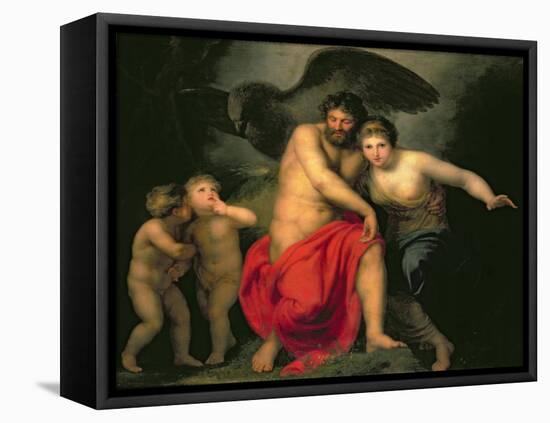 Zeus and Hera on Mount Ida, 1775-Andreas Or Andries Lens-Framed Premier Image Canvas