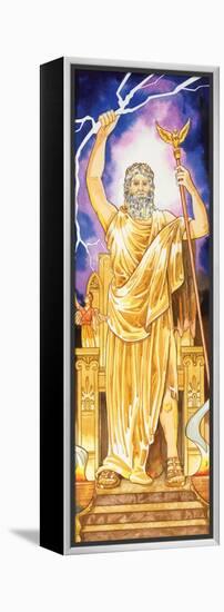 Zeus (Greek), Jupiter (Roman), Mythology-Encyclopaedia Britannica-Framed Stretched Canvas