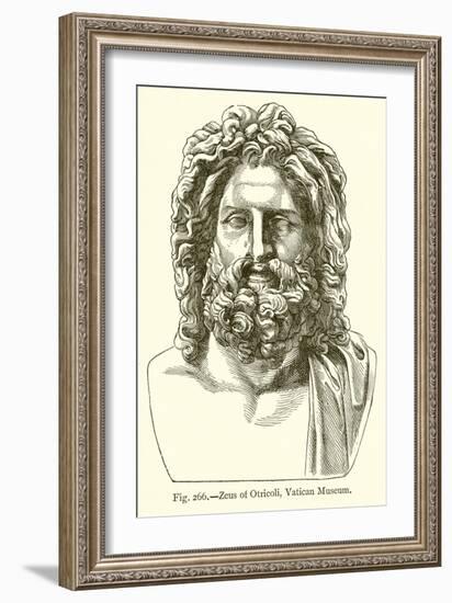 Zeus of Otricoli, Vatican Museum-null-Framed Giclee Print