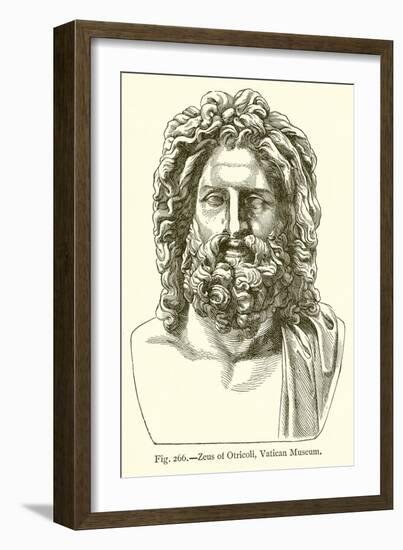 Zeus of Otricoli, Vatican Museum-null-Framed Giclee Print
