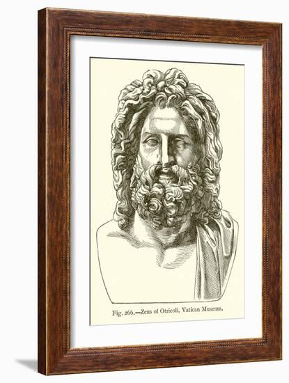 Zeus of Otricoli, Vatican Museum-null-Framed Giclee Print