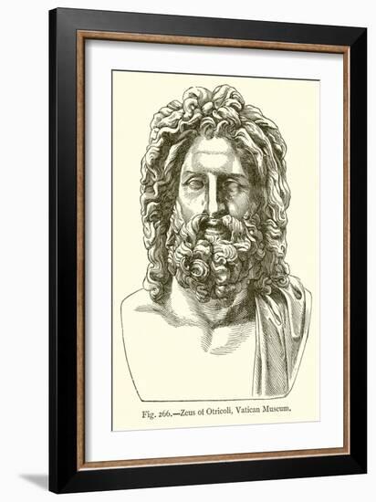 Zeus of Otricoli, Vatican Museum-null-Framed Giclee Print