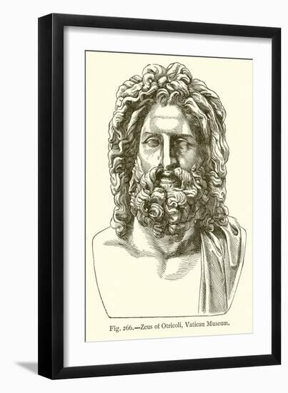 Zeus of Otricoli, Vatican Museum-null-Framed Giclee Print