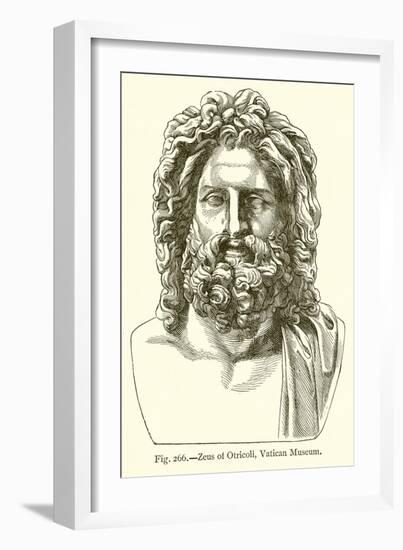 Zeus of Otricoli, Vatican Museum-null-Framed Giclee Print