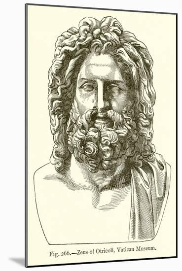 Zeus of Otricoli, Vatican Museum-null-Mounted Giclee Print