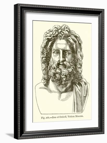 Zeus of Otricoli, Vatican Museum-null-Framed Giclee Print