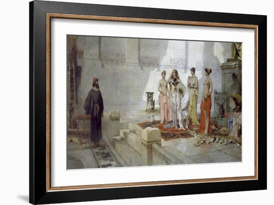 Zeuxis and Maidens of Croton-Eleuterio Pagliano-Framed Giclee Print