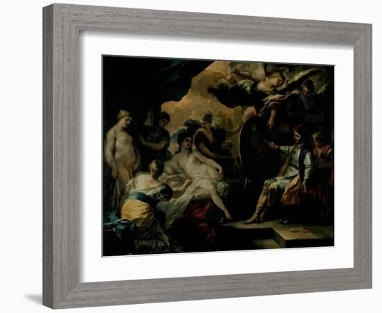 Zeuxis and the Maidens of Croton-Francesco Solimena-Framed Giclee Print