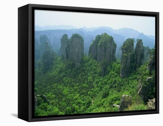 Zhangjiajie Forest Park in Wulingyuan Scenic Area in Hunan Province, China-Robert Francis-Framed Premier Image Canvas