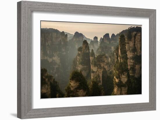 Zhangjiajie National Forest Park in Central China. Famed for Inspiring Avatar-John Crux-Framed Photographic Print