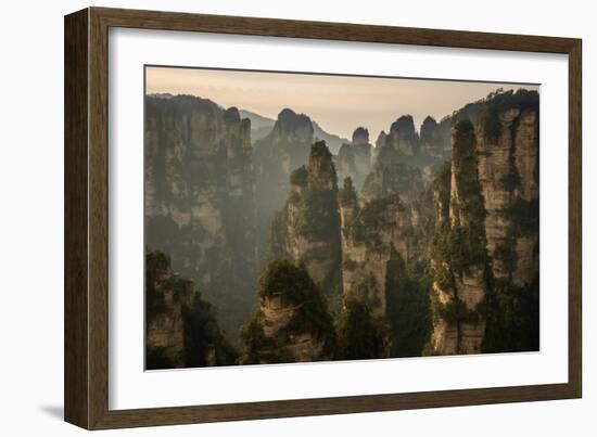 Zhangjiajie National Forest Park in Central China. Famed for Inspiring Avatar-John Crux-Framed Photographic Print