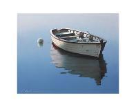 Blue Boat on Deck-Zhen-Huan Lu-Photographic Print