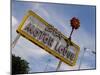 Zia Motor Lodge Sign, New Mexico, USA-Nancy & Steve Ross-Mounted Photographic Print