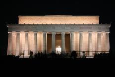 Abraham Lincoln Monument at Night, Washington DC-Zigi-Photographic Print