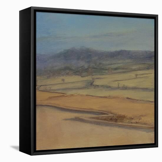 Zigzag Hedge, Somerset, 2022 (Oil on Canvas)-Antonia Myatt-Framed Premier Image Canvas