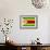 Zimbabwe Flag Design with Wood Patterning - Flags of the World Series-Philippe Hugonnard-Framed Premium Giclee Print displayed on a wall