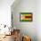 Zimbabwe Flag Design with Wood Patterning - Flags of the World Series-Philippe Hugonnard-Framed Stretched Canvas displayed on a wall