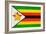 Zimbabwe Flag Design with Wood Patterning - Flags of the World Series-Philippe Hugonnard-Framed Art Print