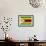 Zimbabwe Flag Design with Wood Patterning - Flags of the World Series-Philippe Hugonnard-Framed Art Print displayed on a wall